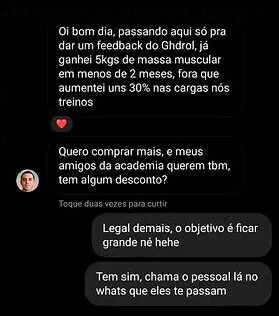 Relatos de uso do GHDROL