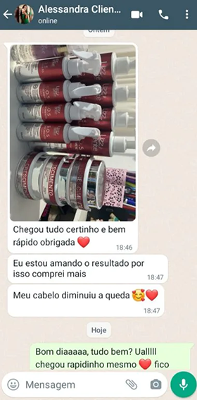 Resultado usando Kit S.O.S Crescimento