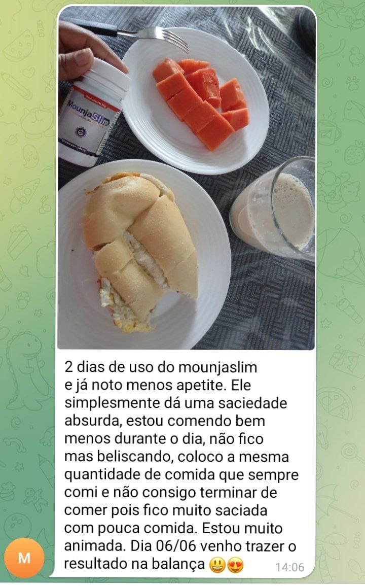 Resultado obtido por outra pessoa usando o Mounja Slim