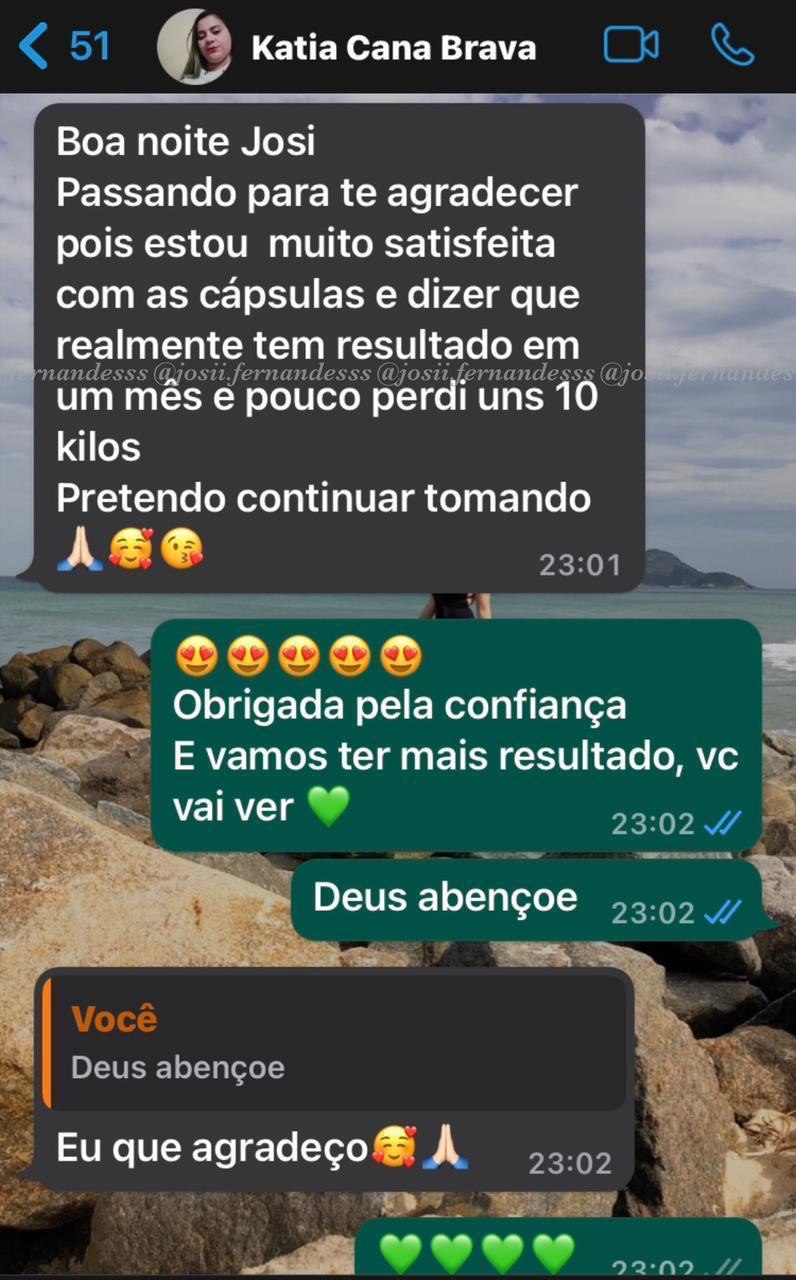 Resultado obtido por uma pessoa usando o Super Green Black